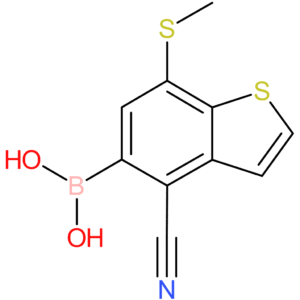 4-cyano-7-(methylthio)benzothiophene-5-boronic acid