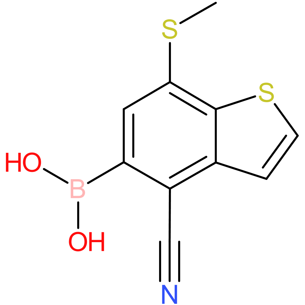 4-cyano-7-(methylthio)benzothiophene-5-boronic acid