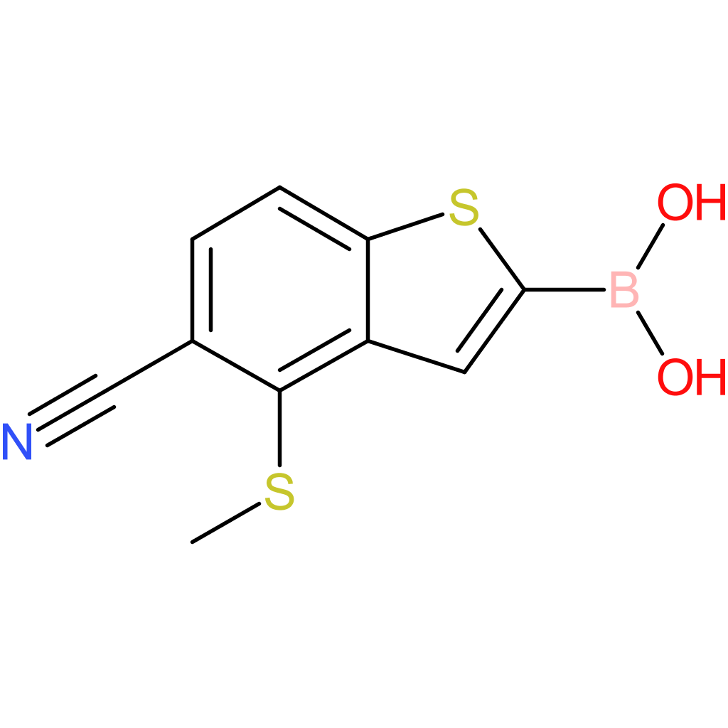 5-cyano-4-(methylthio)benzothiophene-2-boronic acid