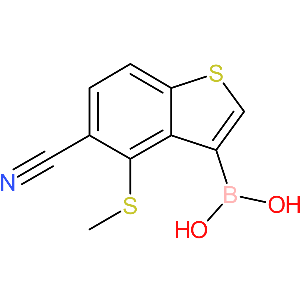 5-cyano-4-(methylthio)benzothiophene-3-boronic acid