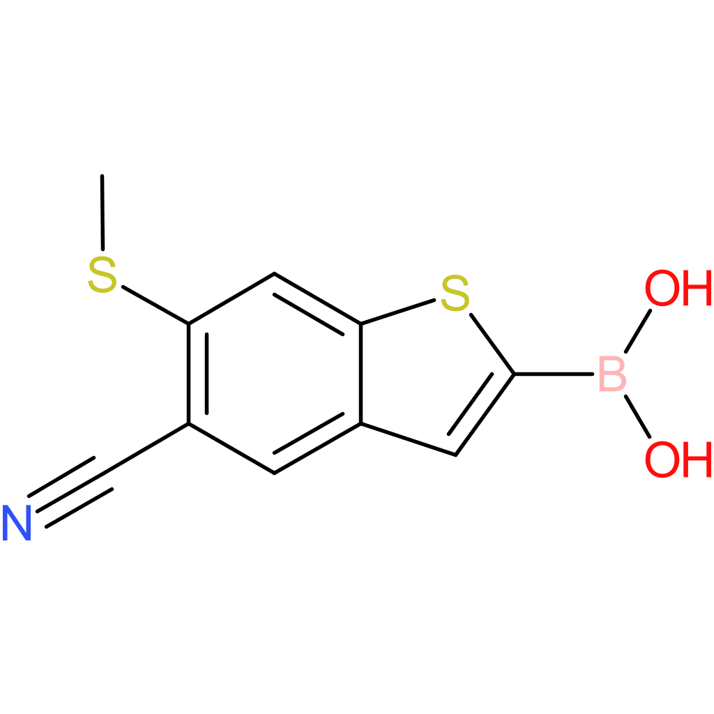 5-cyano-6-(methylthio)benzothiophene-2-boronic acid