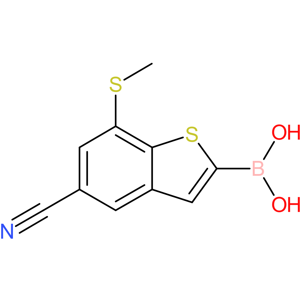 5-cyano-7-(methylthio)benzothiophene-2-boronic acid