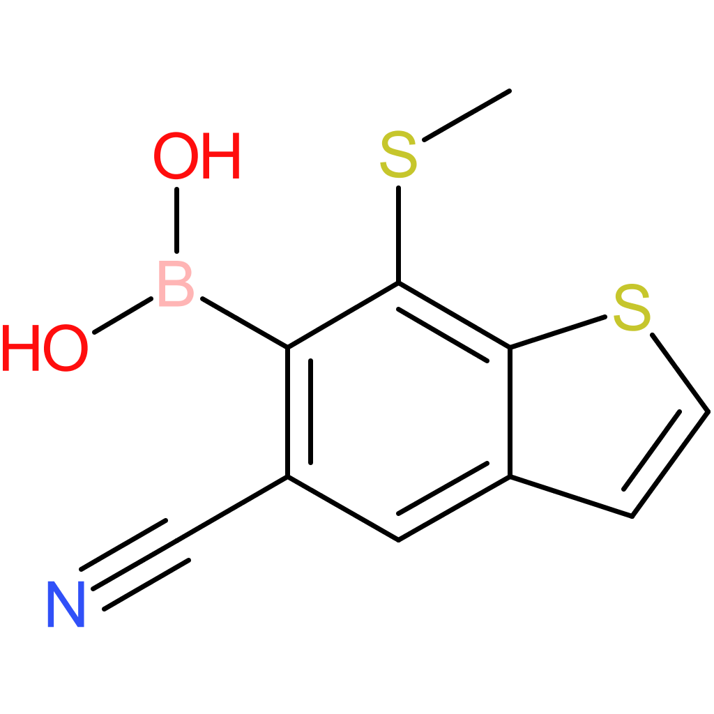5-cyano-7-(methylthio)benzothiophene-6-boronic acid
