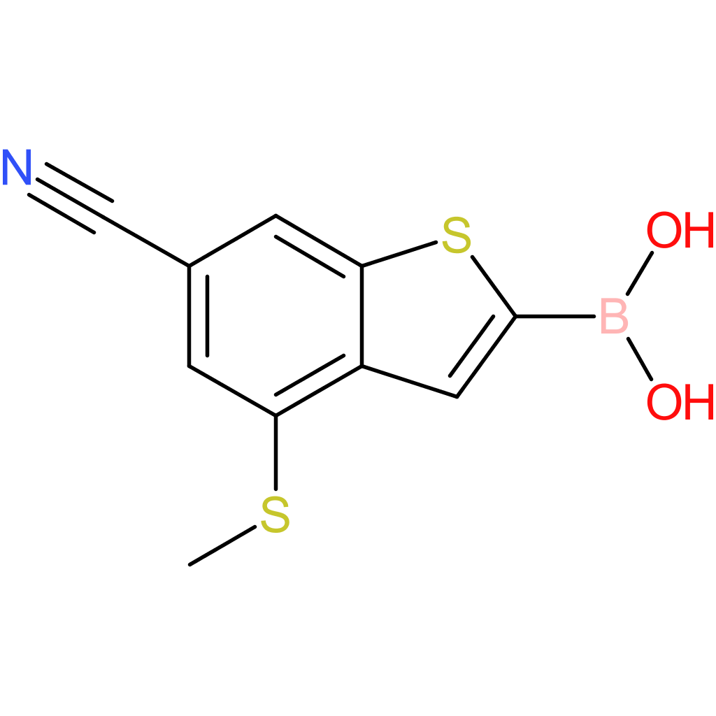 6-cyano-4-(methylthio)benzothiophene-2-boronic acid