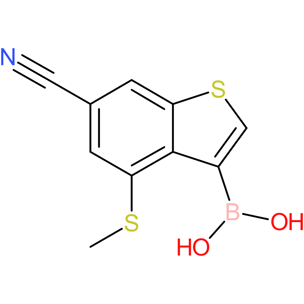 6-cyano-4-(methylthio)benzothiophene-3-boronic acid