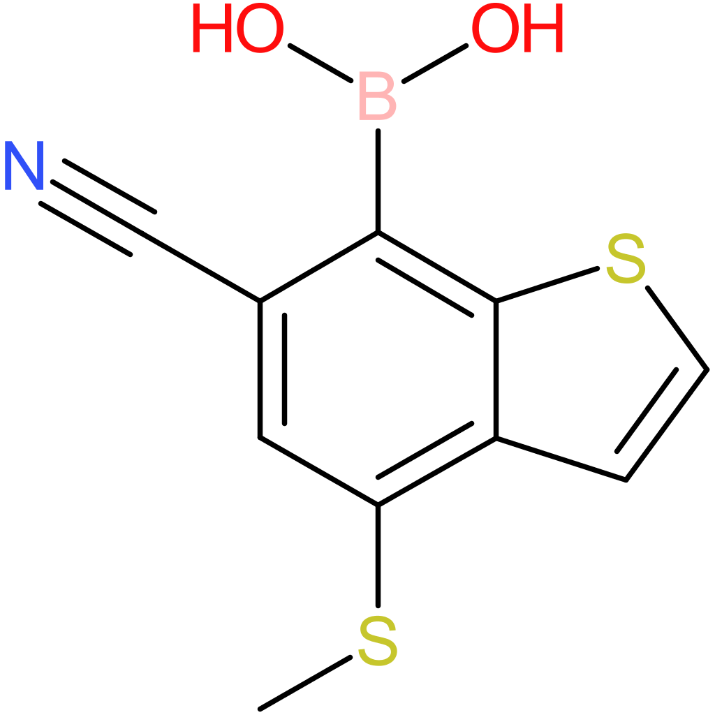 6-cyano-4-(methylthio)benzothiophene-7-boronic acid