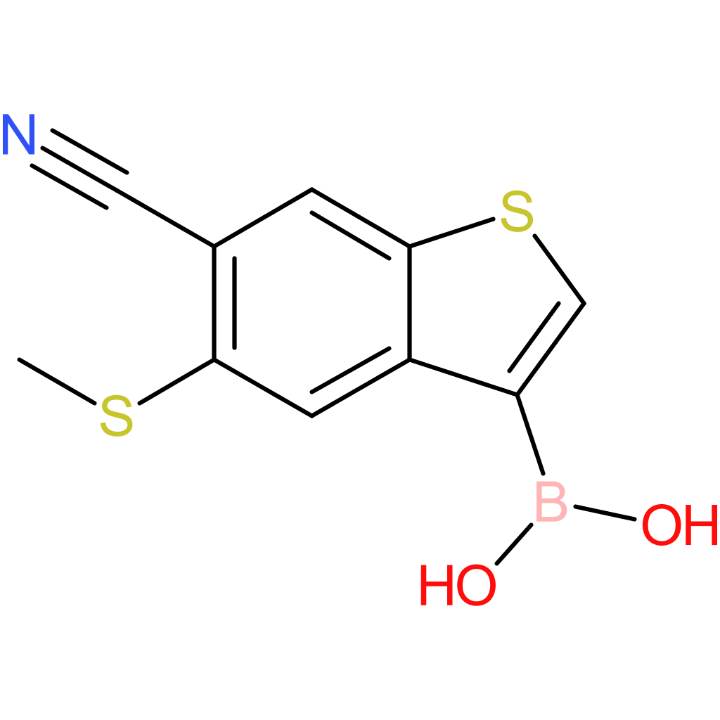 6-cyano-5-(methylthio)benzothiophene-3-boronic acid