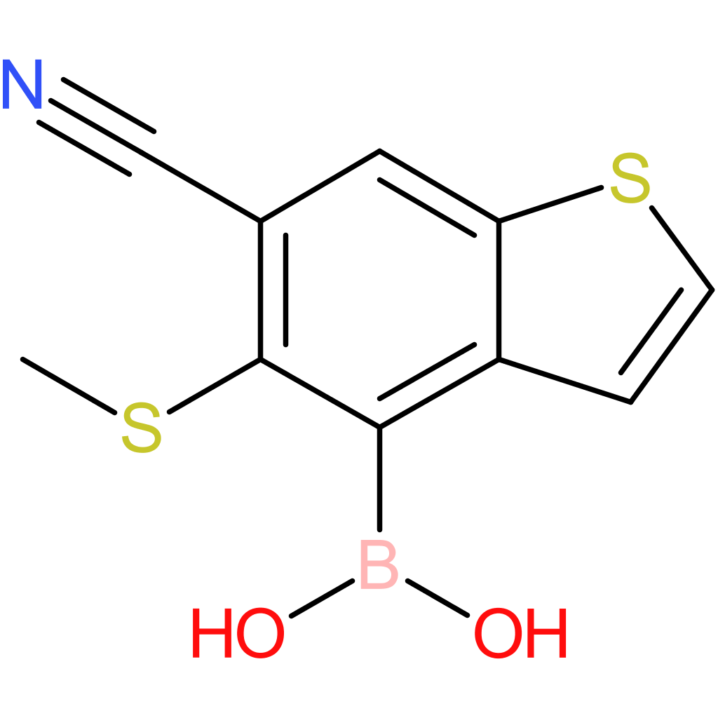 6-cyano-5-(methylthio)benzothiophene-4-boronic acid