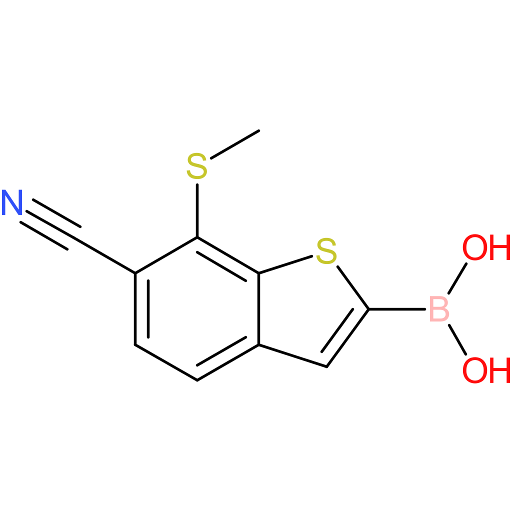 6-cyano-7-(methylthio)benzothiophene-2-boronic acid