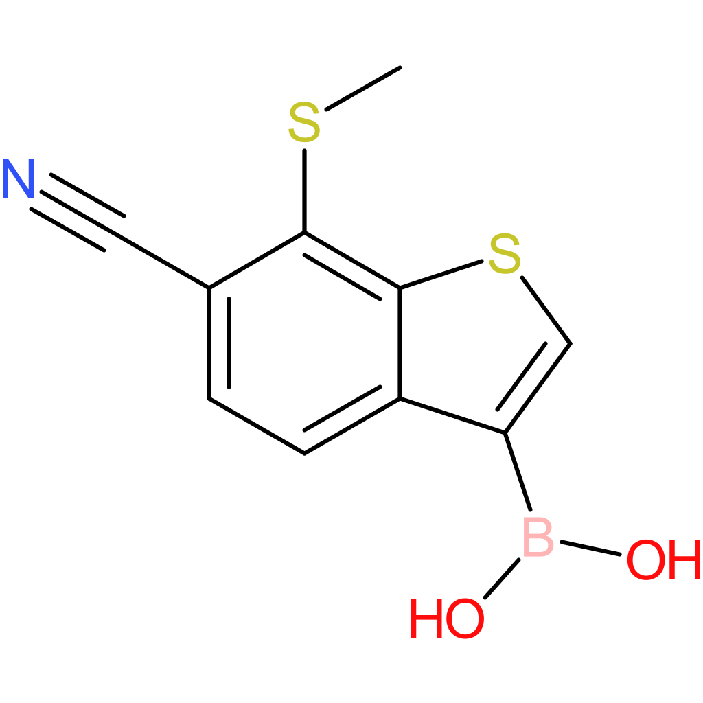 6-cyano-7-(methylthio)benzothiophene-3-boronic acid