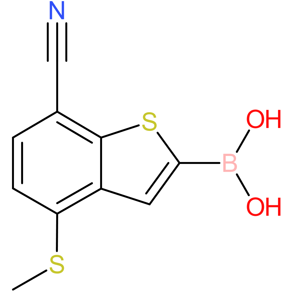 7-cyano-4-(methylthio)benzothiophene-2-boronic acid