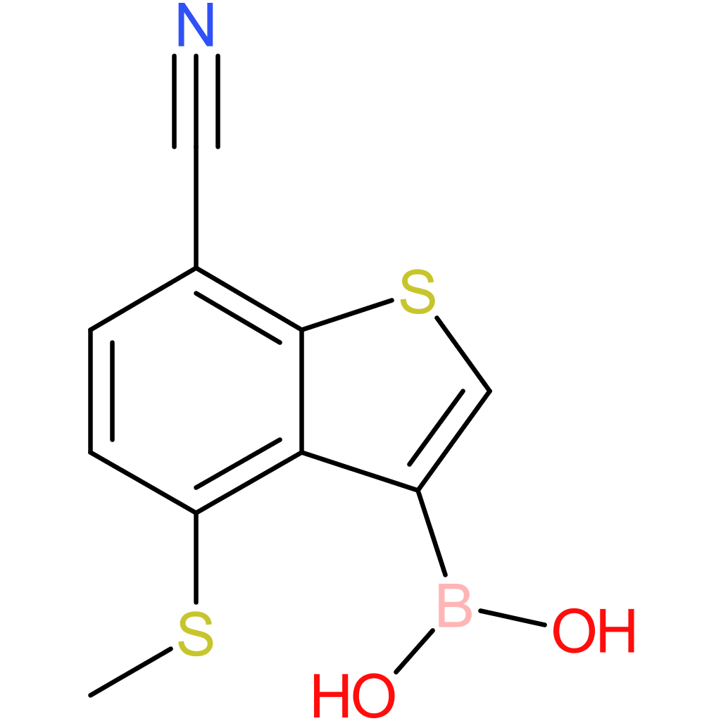 7-cyano-4-(methylthio)benzothiophene-3-boronic acid