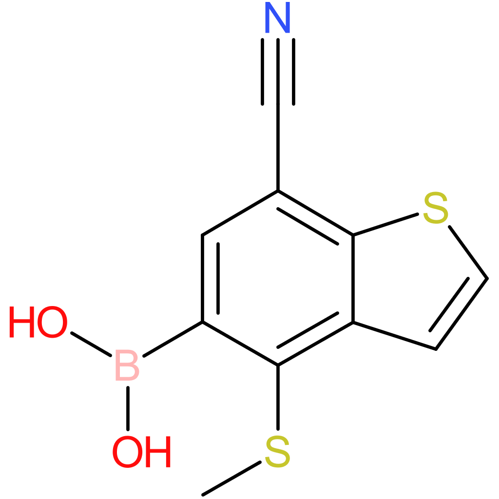 7-cyano-4-(methylthio)benzothiophene-5-boronic acid