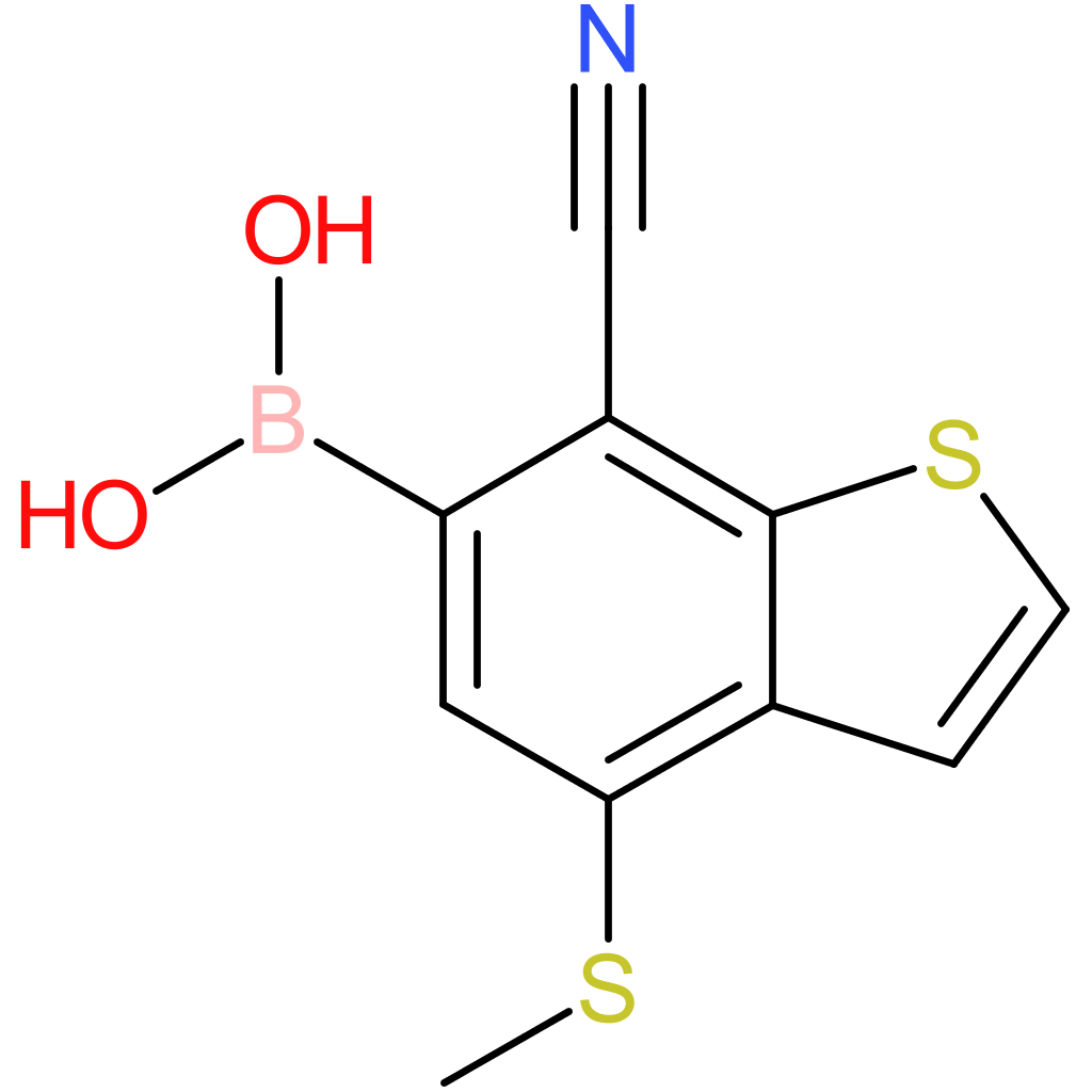 7-cyano-4-(methylthio)benzothiophene-6-boronic acid