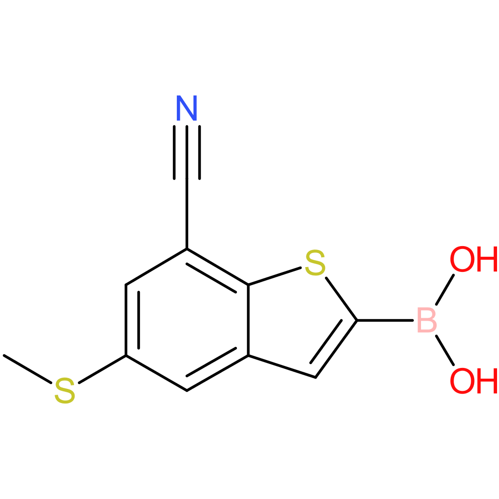 7-cyano-5-(methylthio)benzothiophene-2-boronic acid