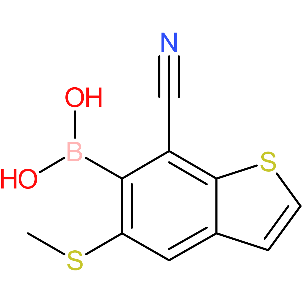 7-cyano-5-(methylthio)benzothiophene-6-boronic acid