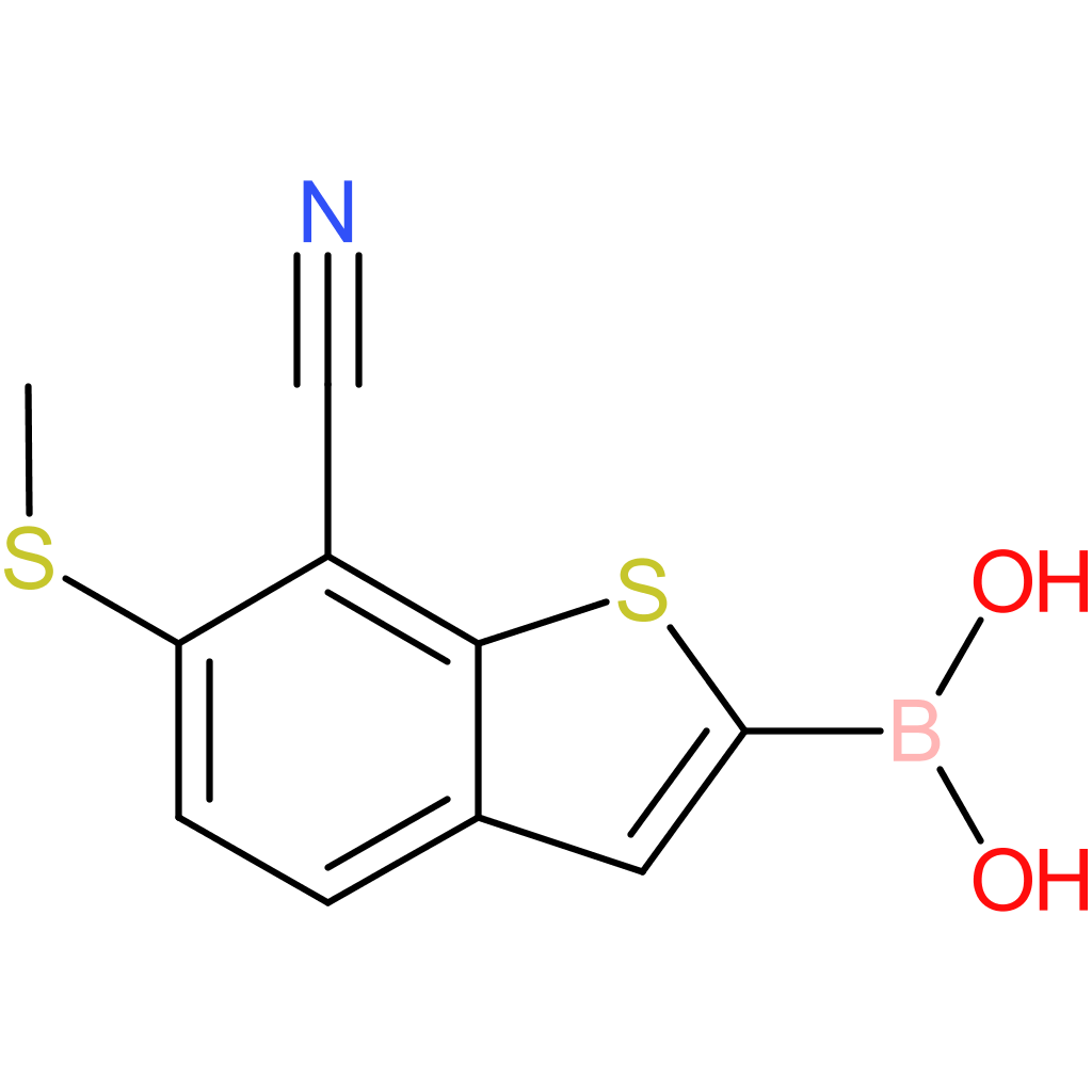 7-cyano-6-(methylthio)benzothiophene-2-boronic acid