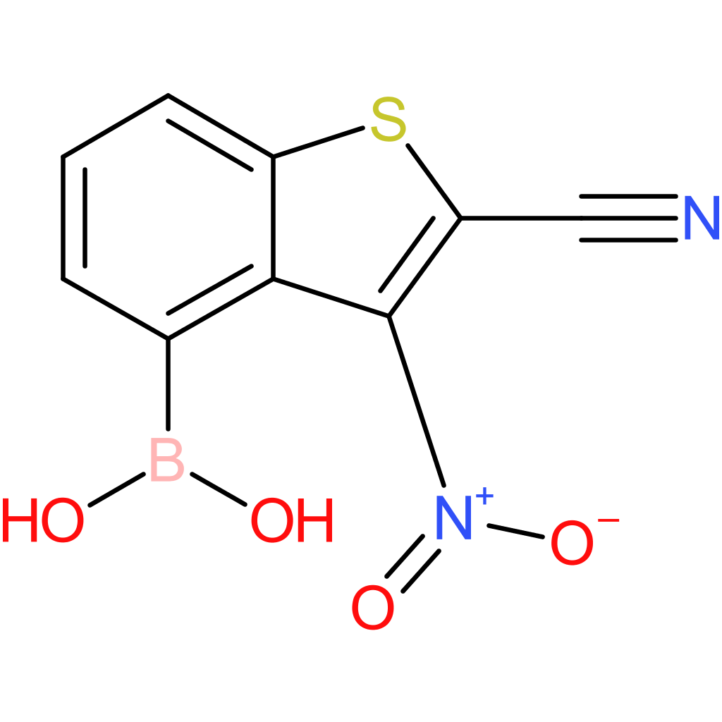 2-cyano-3-nitrobenzothiophene-4-boronic acid
