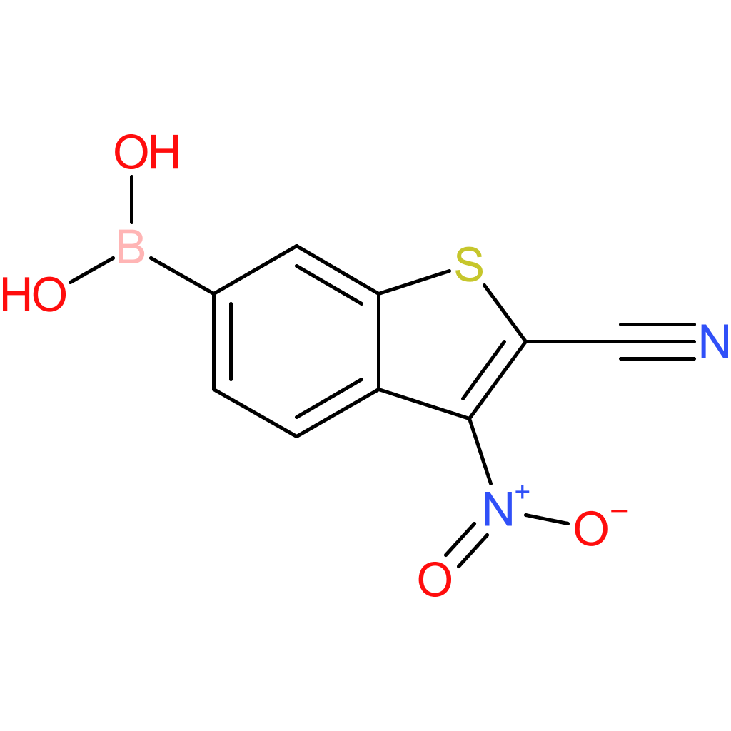 2-cyano-3-nitrobenzothiophene-6-boronic acid