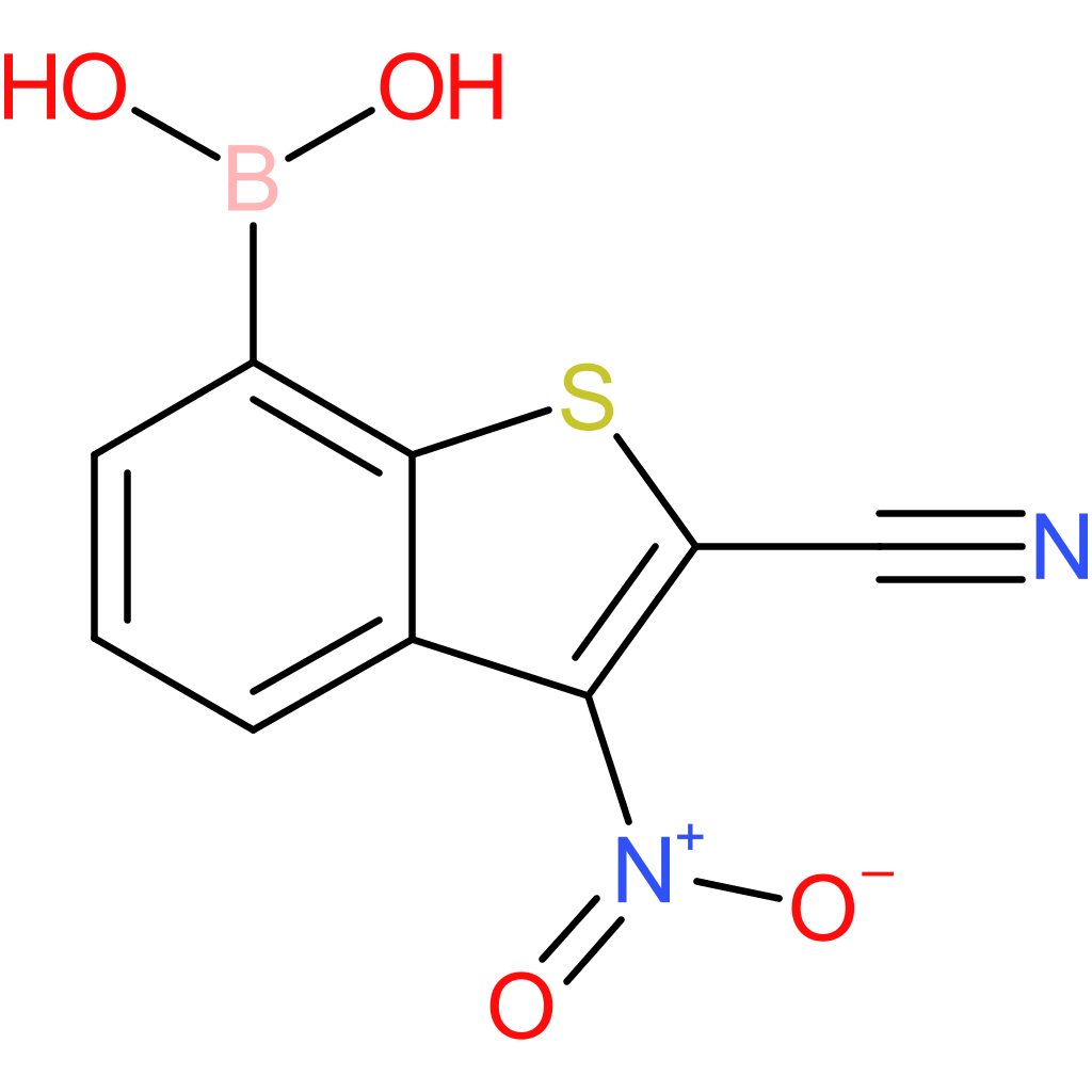 2-cyano-3-nitrobenzothiophene-7-boronic acid