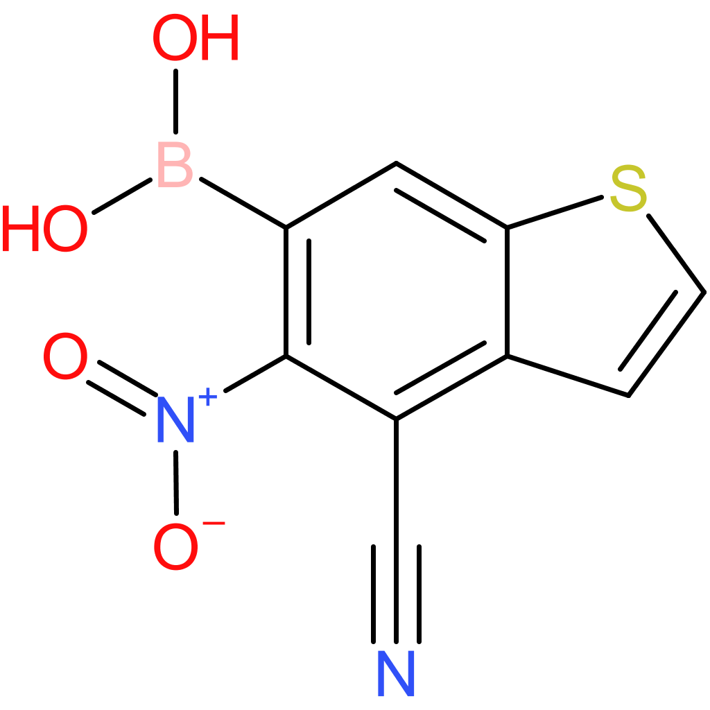 4-cyano-5-nitrobenzothiophene-6-boronic acid