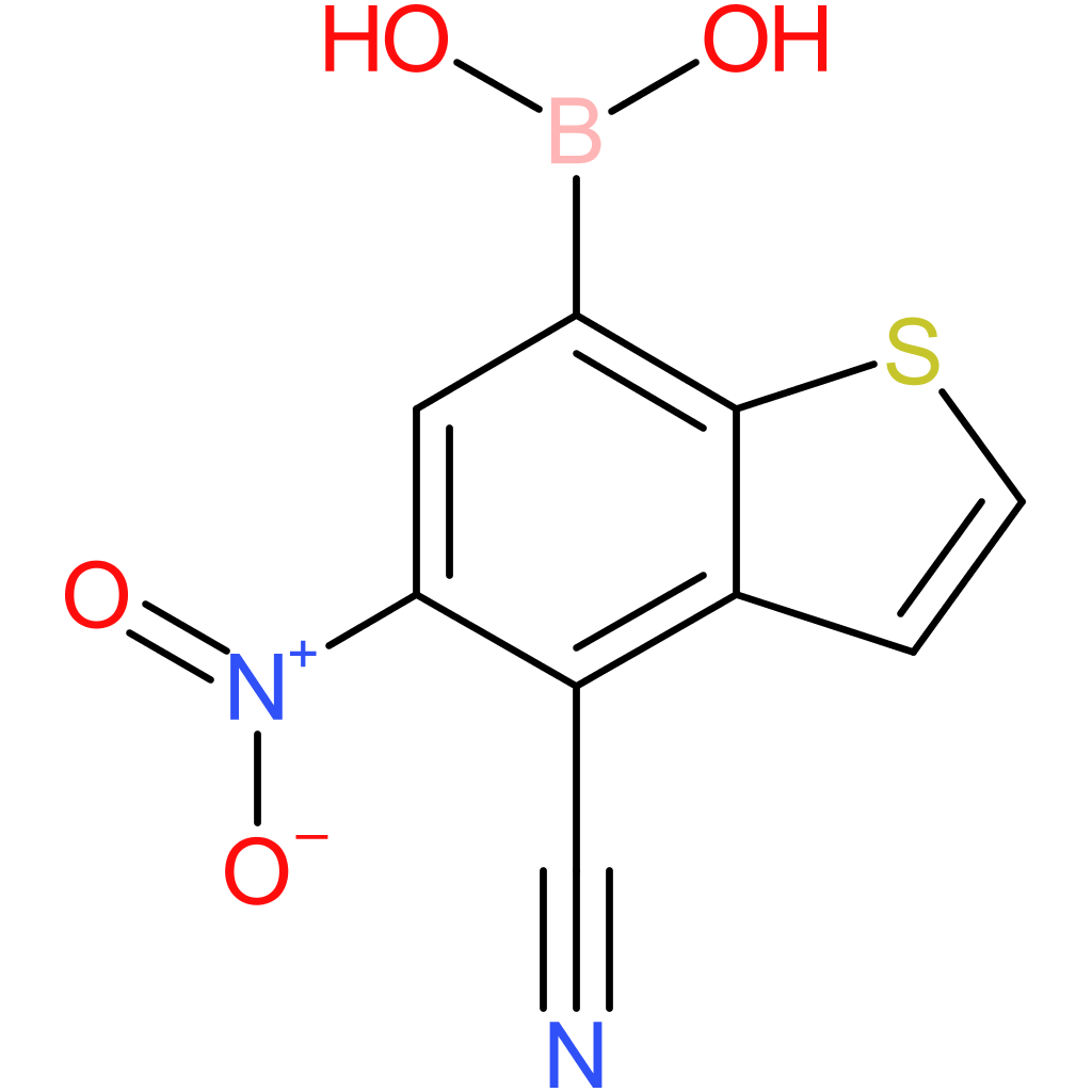 4-cyano-5-nitrobenzothiophene-7-boronic acid