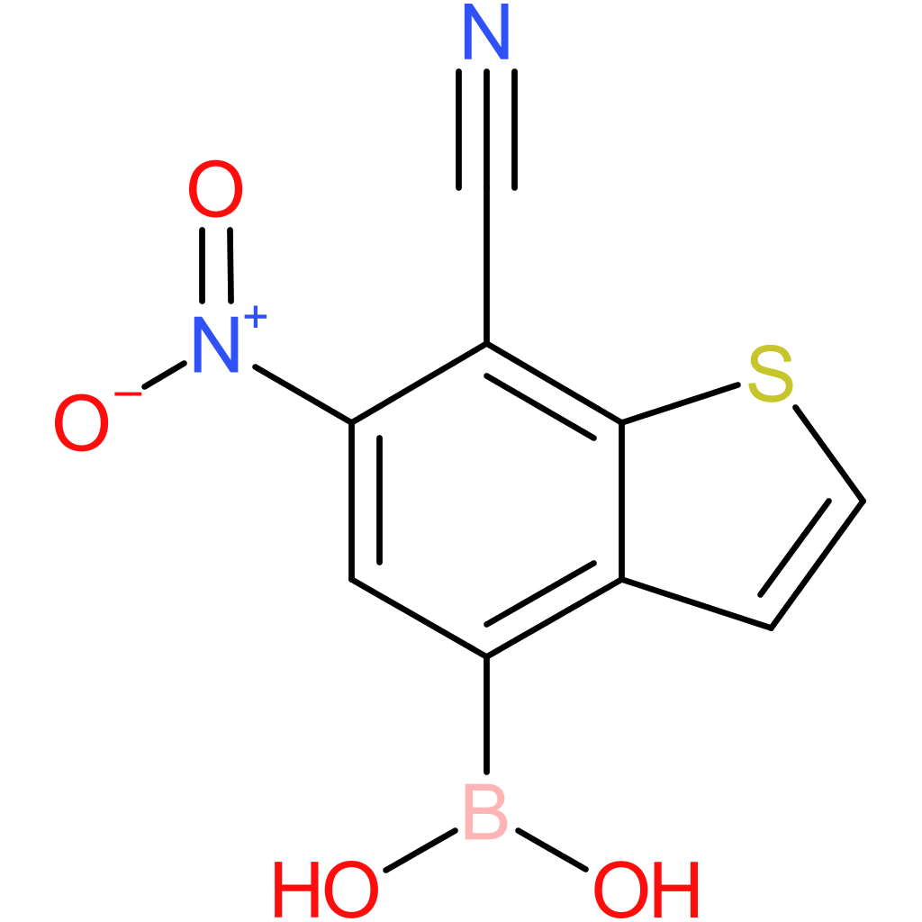 7-cyano-6-nitrobenzothiophene-4-boronic acid