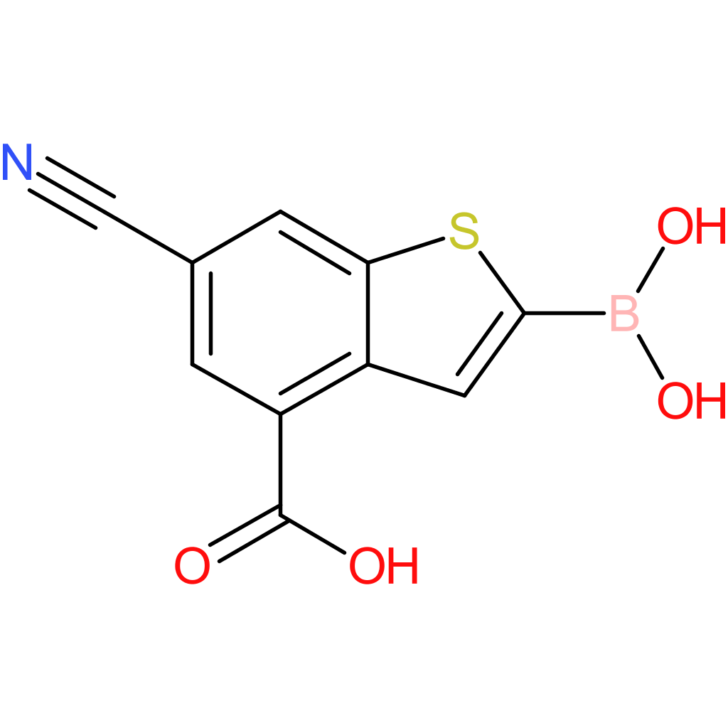 4-carboxy-6-cyanobenzothiophene-2-boronic acid
