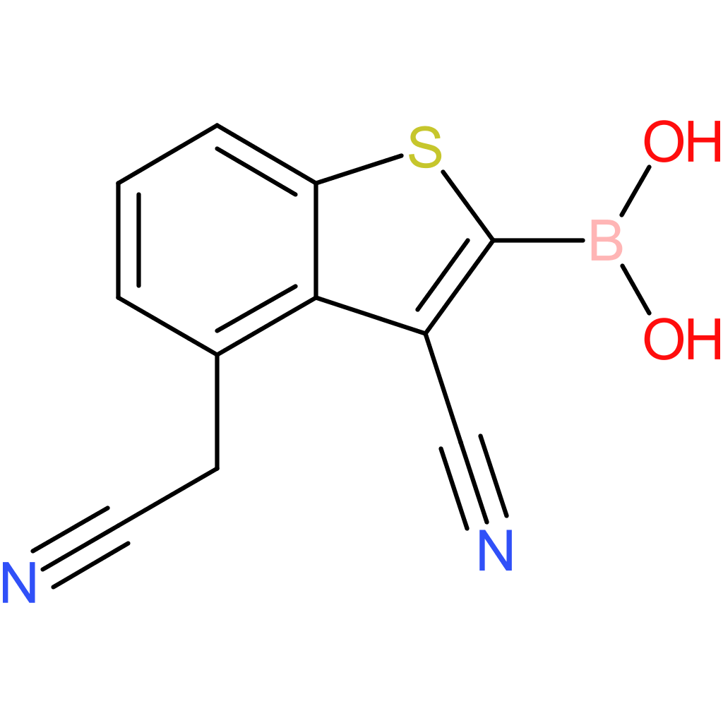 2-borono-3-cyanobenzothiophene-4-acetonitrile