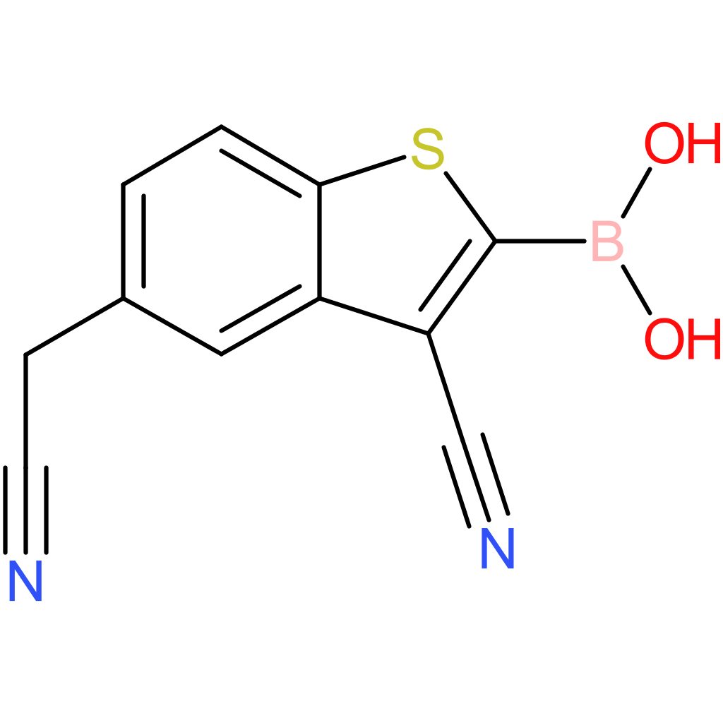 2-borono-3-cyanobenzothiophene-5-acetonitrile