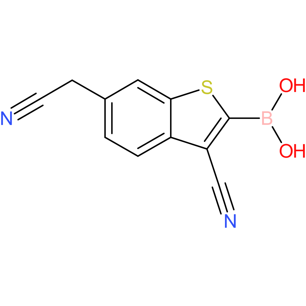 2-borono-3-cyanobenzothiophene-6-acetonitrile
