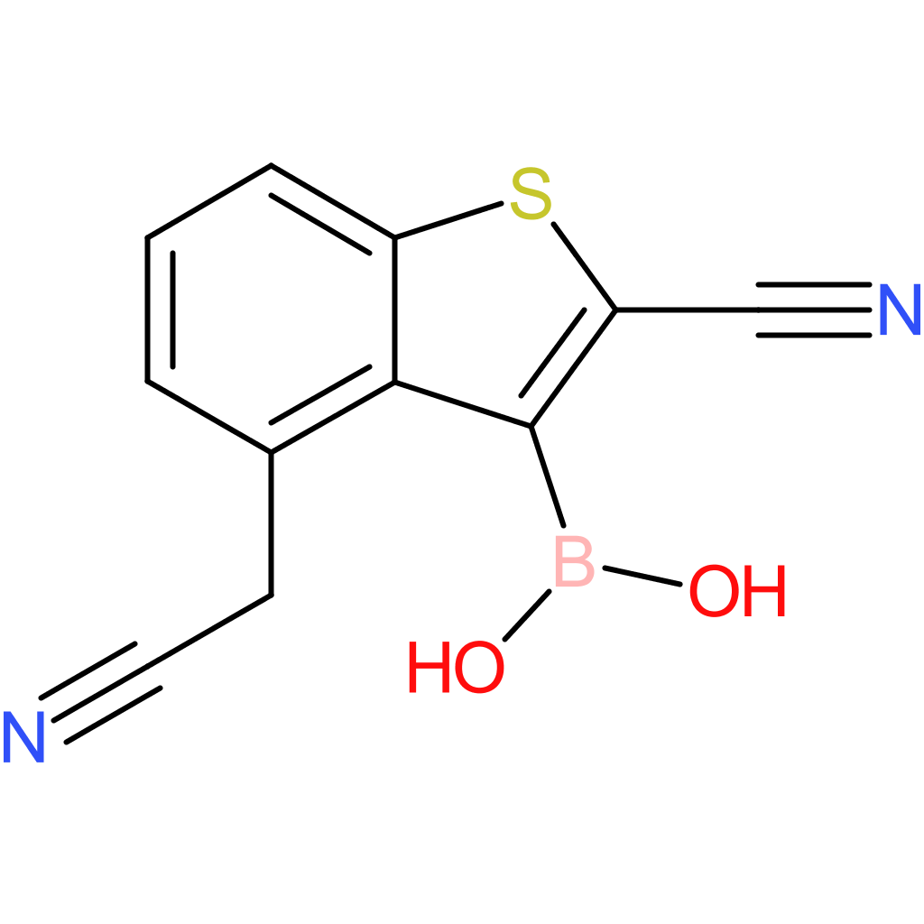 3-borono-2-cyanobenzothiophene-4-acetonitrile