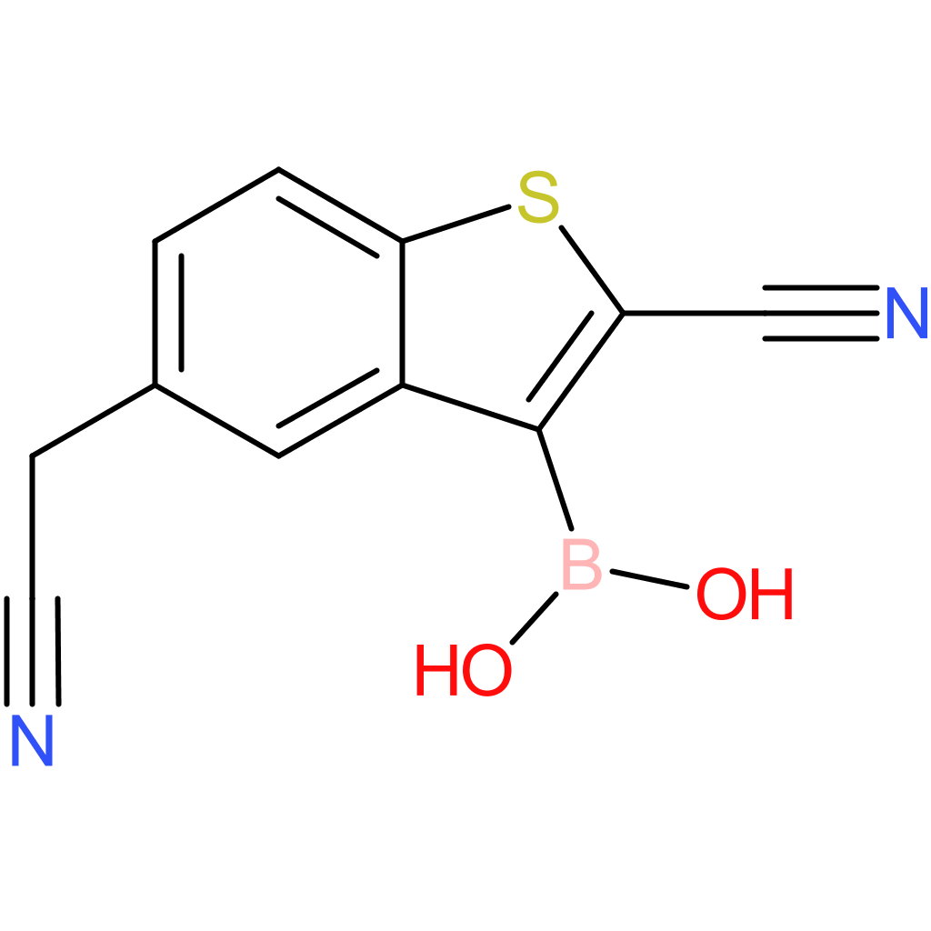 3-borono-2-cyanobenzothiophene-5-acetonitrile