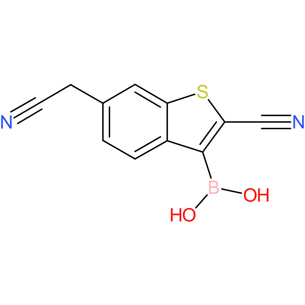 3-borono-2-cyanobenzothiophene-6-acetonitrile