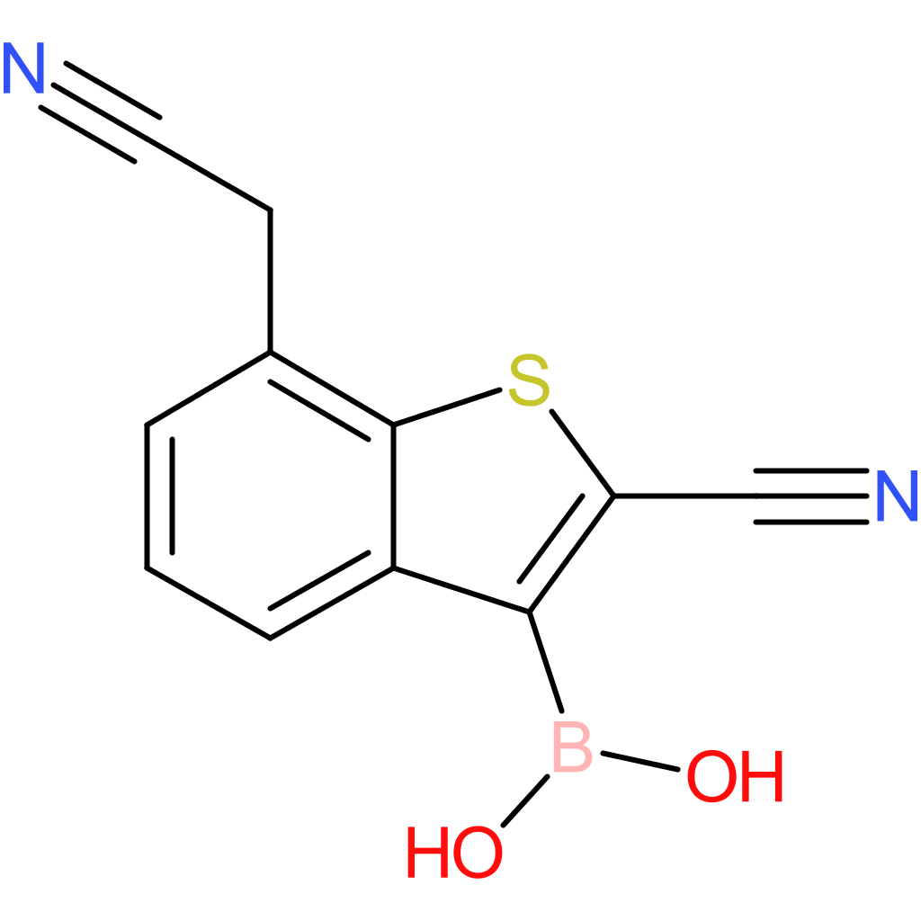 3-borono-2-cyanobenzothiophene-7-acetonitrile