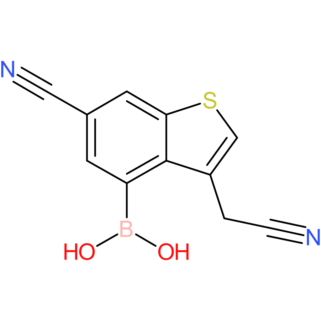 4-borono-6-cyanobenzothiophene-3-acetonitrile