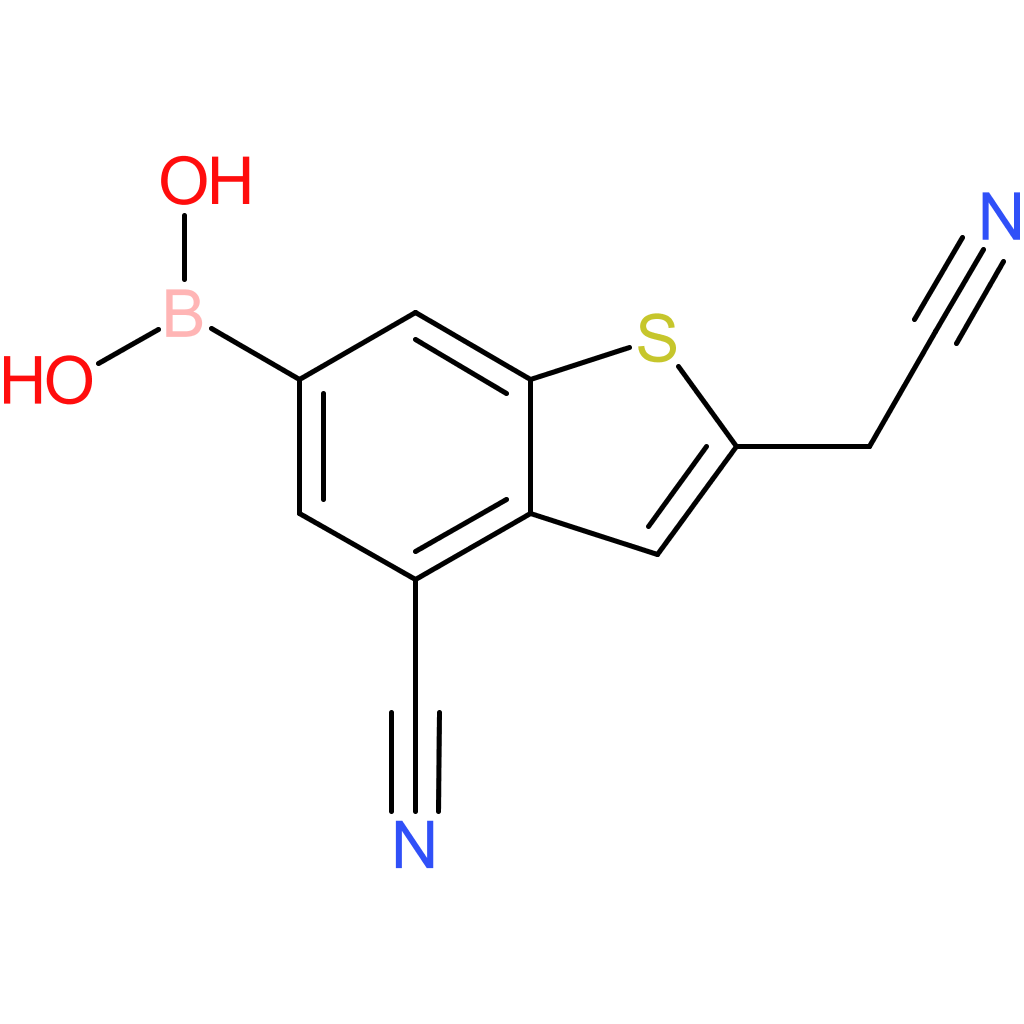 6-borono-4-cyanobenzothiophene-2-acetonitrile