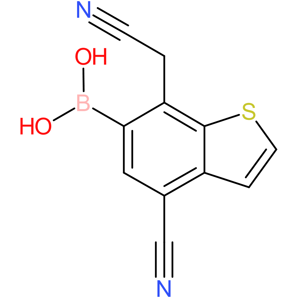 6-borono-4-cyanobenzothiophene-7-acetonitrile