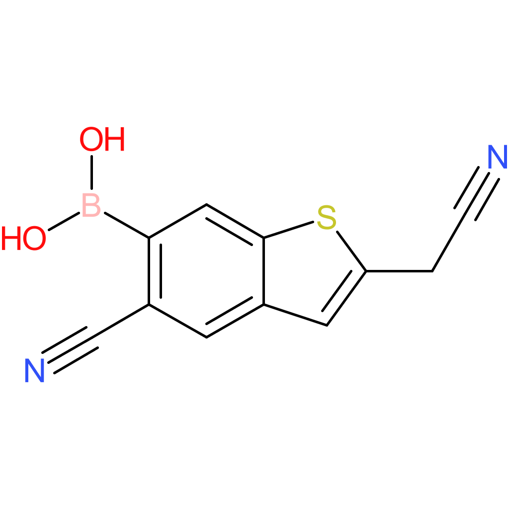 6-borono-5-cyanobenzothiophene-2-acetonitrile