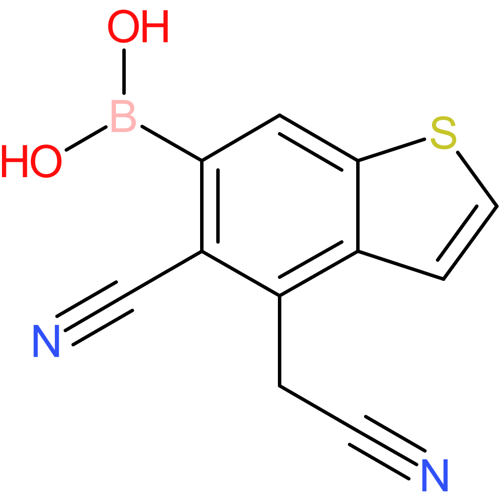 6-borono-5-cyanobenzothiophene-4-acetonitrile
