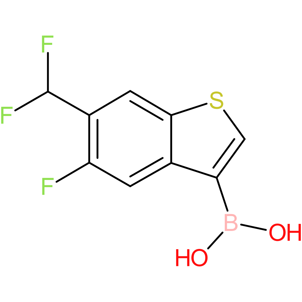 6-(difluoromethyl)-5-fluorobenzothiophene-3-boronic acid