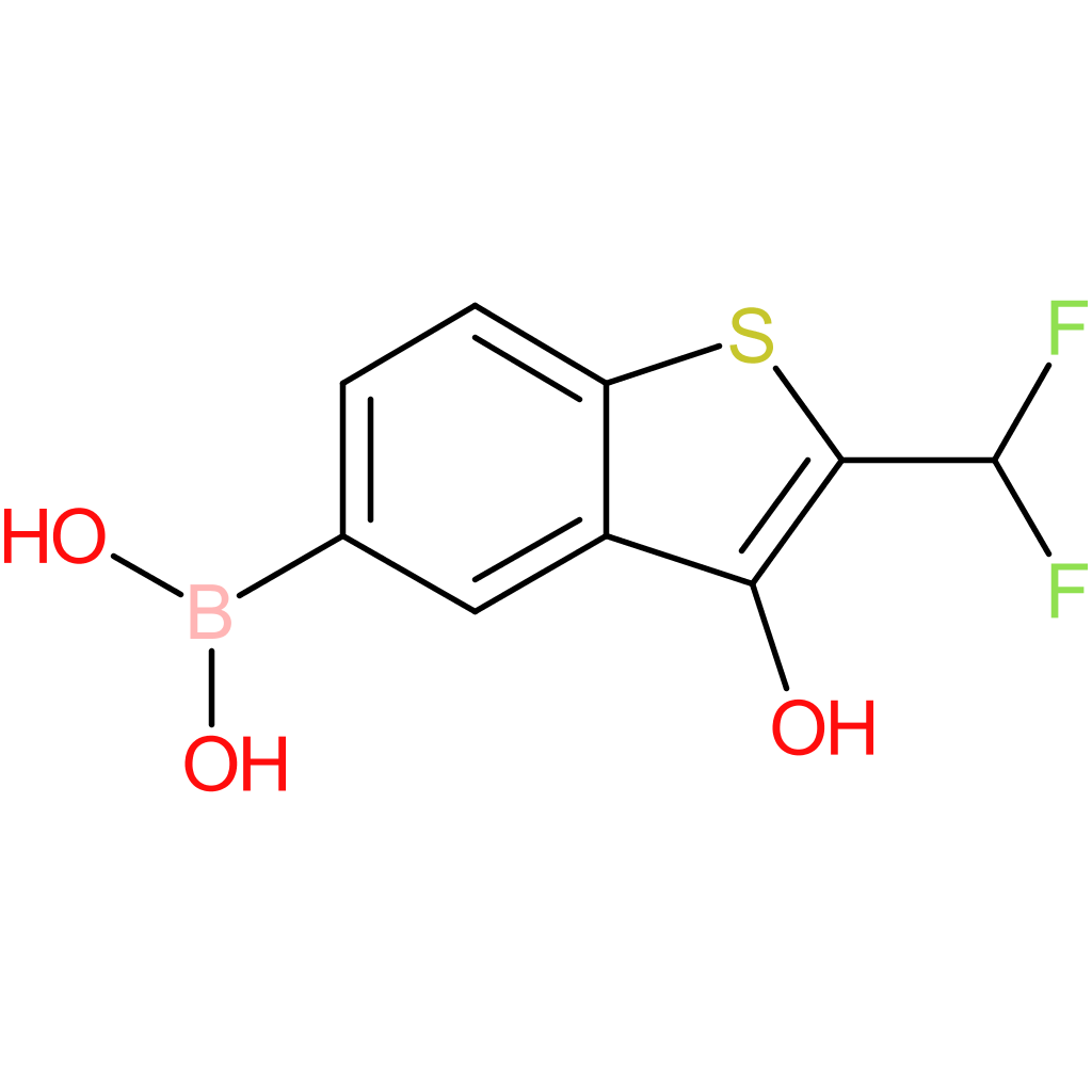 2-(difluoromethyl)-3-hydroxybenzothiophene-5-boronic acid