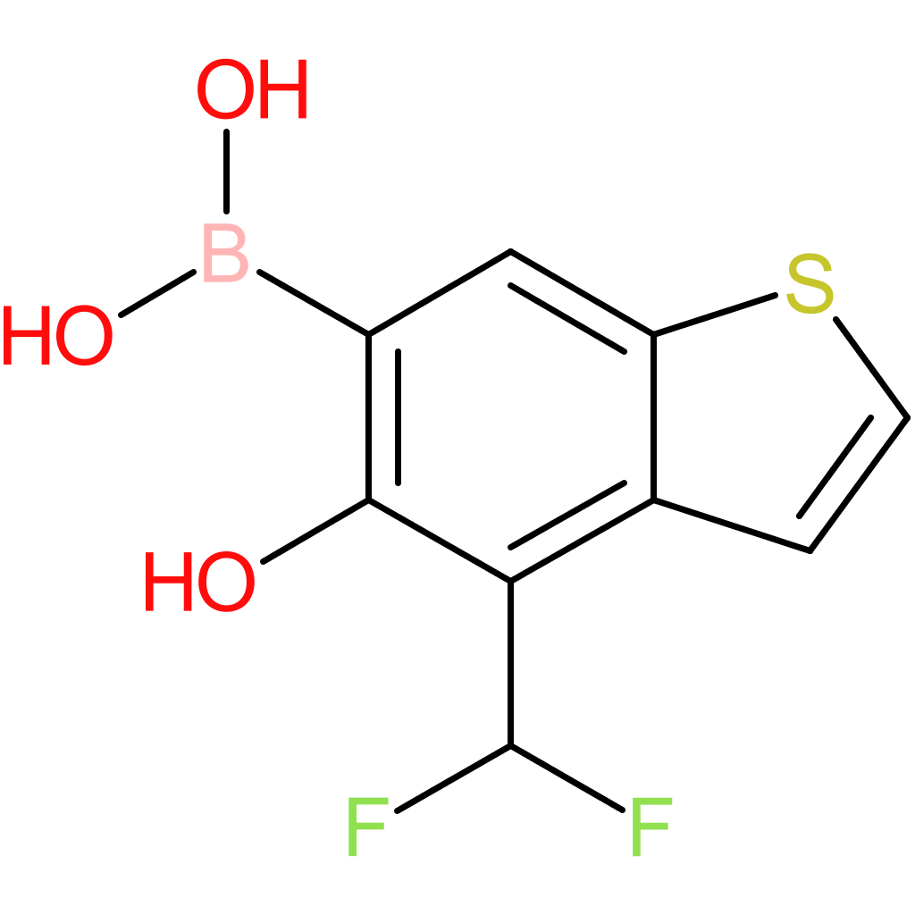 4-(difluoromethyl)-5-hydroxybenzothiophene-6-boronic acid