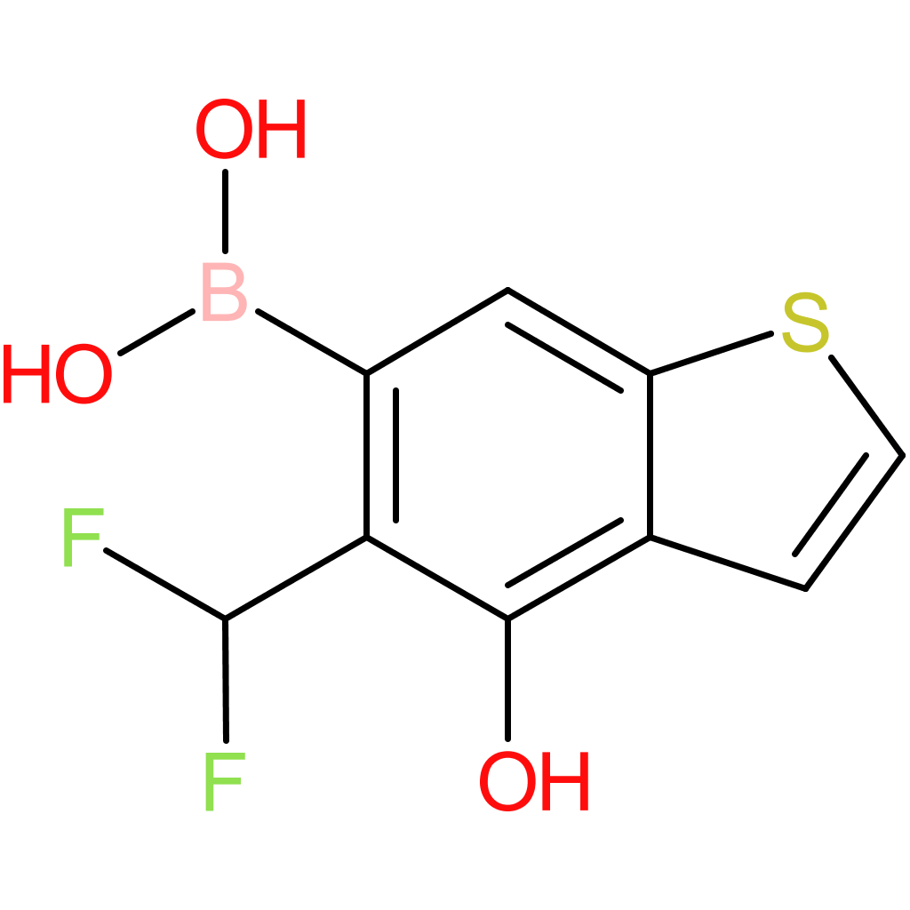 5-(difluoromethyl)-4-hydroxybenzothiophene-6-boronic acid