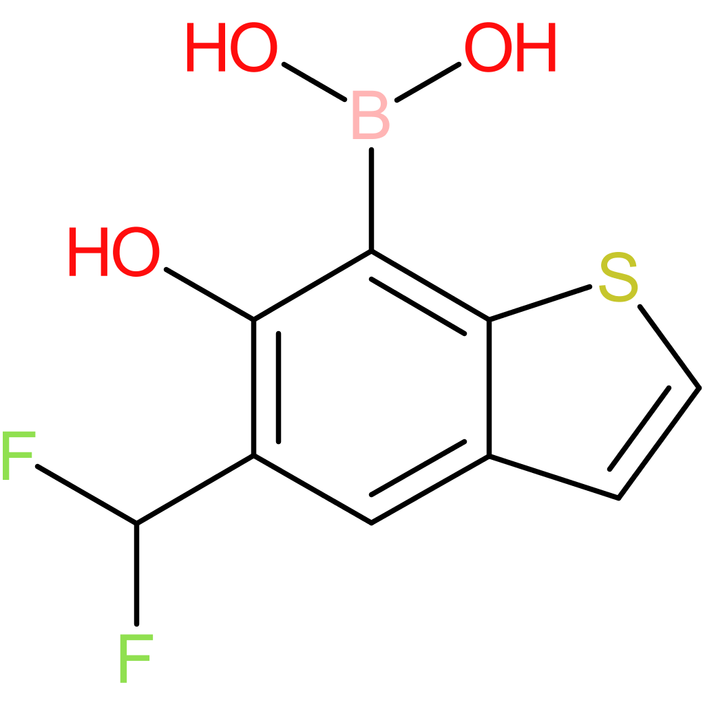 5-(difluoromethyl)-6-hydroxybenzothiophene-7-boronic acid