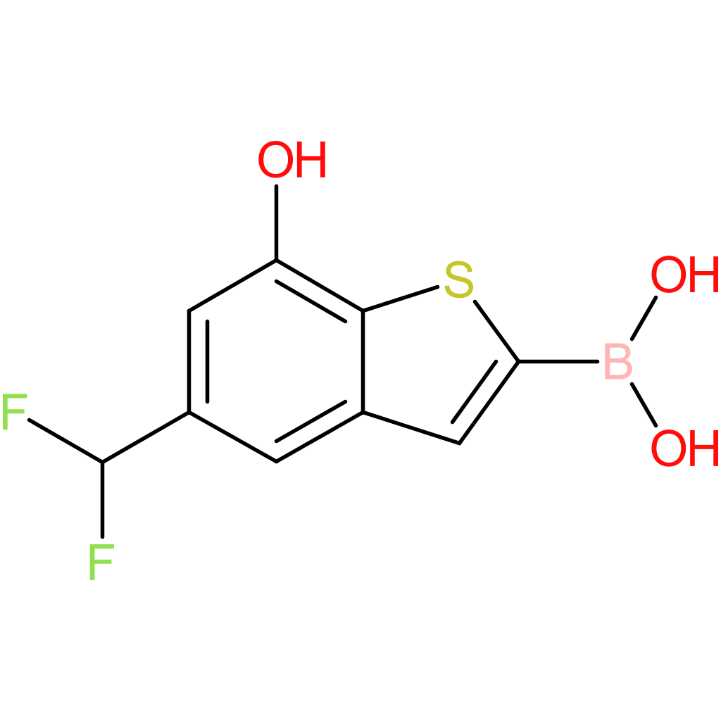 5-(difluoromethyl)-7-hydroxybenzothiophene-2-boronic acid