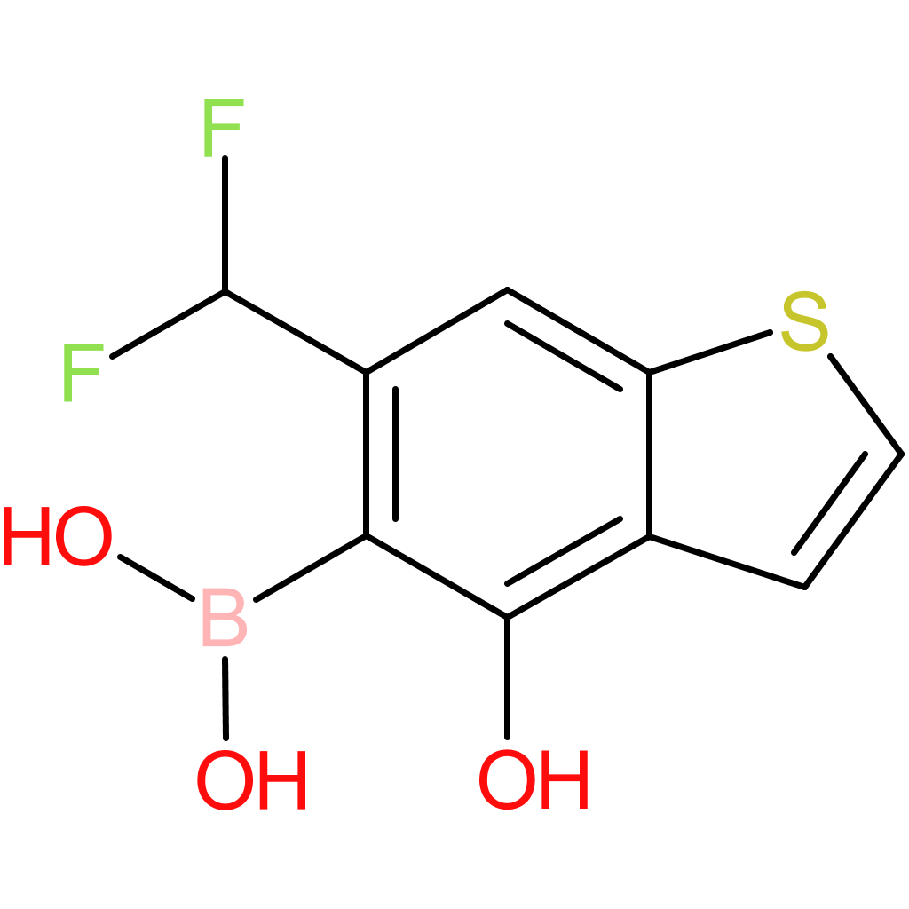 6-(difluoromethyl)-4-hydroxybenzothiophene-5-boronic acid