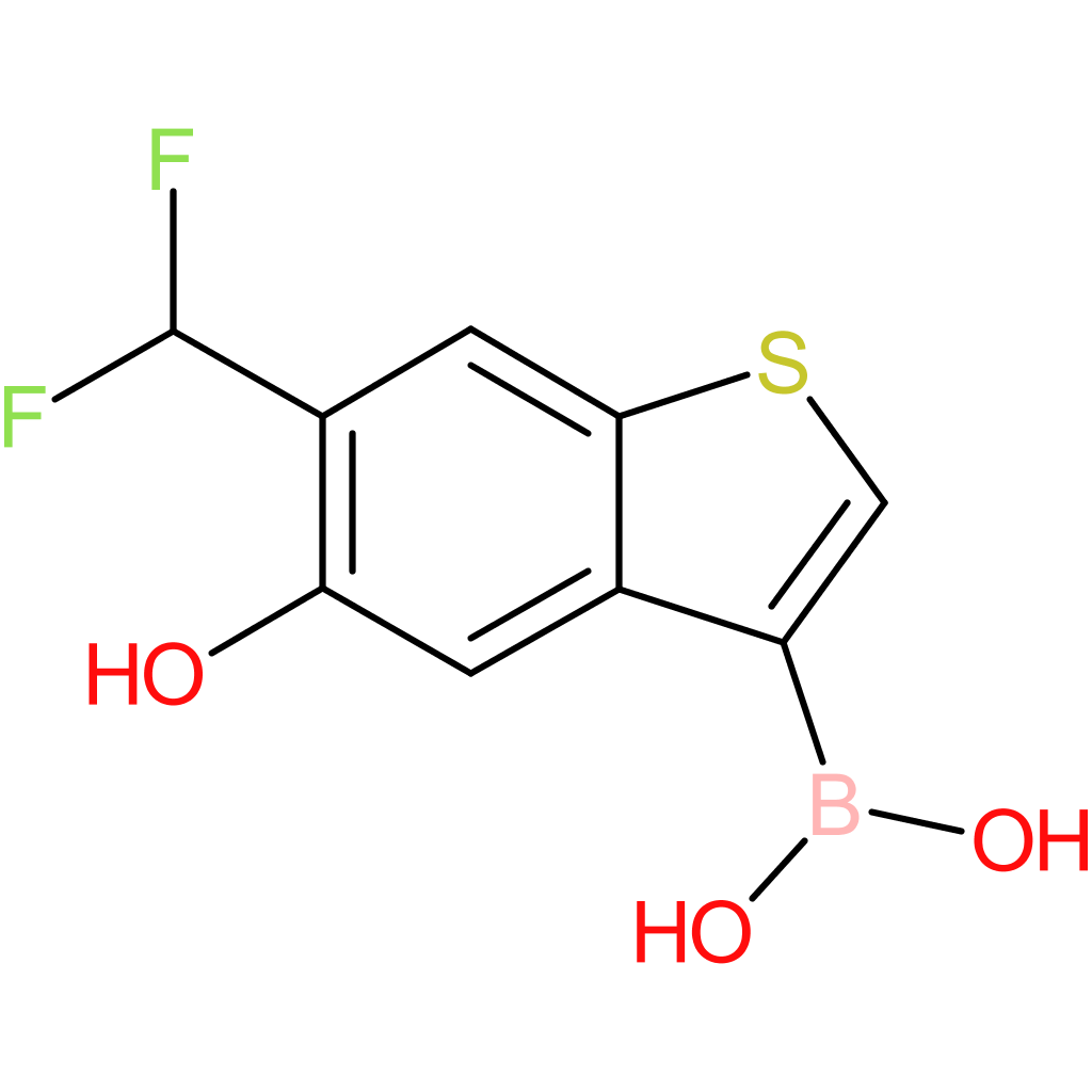 6-(difluoromethyl)-5-hydroxybenzothiophene-3-boronic acid