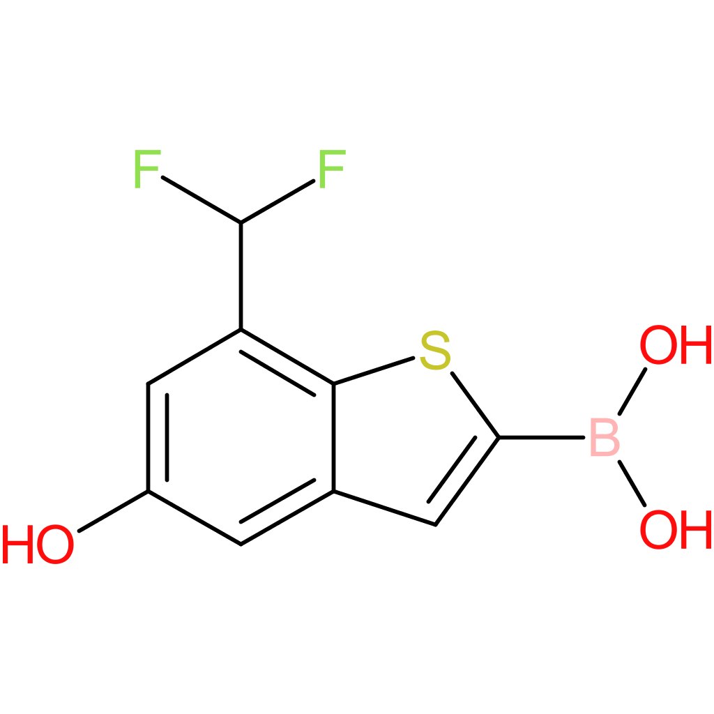 7-(difluoromethyl)-5-hydroxybenzothiophene-2-boronic acid