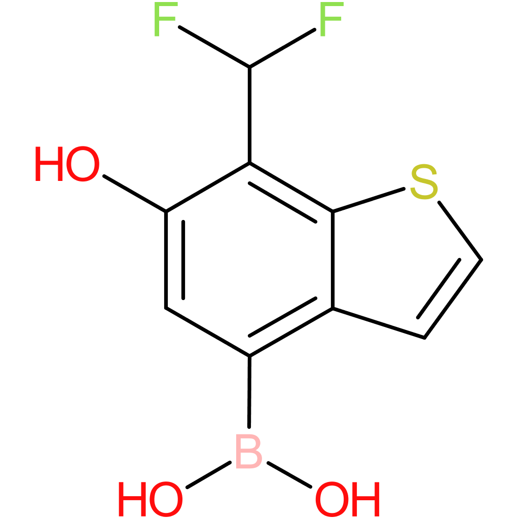 7-(difluoromethyl)-6-hydroxybenzothiophene-4-boronic acid